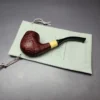 MBSD Briars by Piero Vitale Sandblasted Brandy w/ Boxwood Briar Pipe, New - Image 2