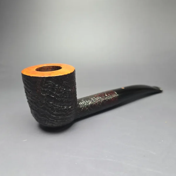 Ashton 1989 Pebble Grain XXX Sandblasted Billiard Estate Briar Pipe, English Estates - Image 2