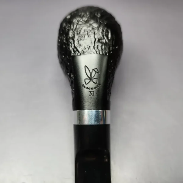 Morgan BlackJack 31 Sandblasted Panel Horn Briar Pipe, New - Image 2