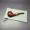MBSD Briars by Piero Vitale Vintage Sandblasted Author w/ Zebrawood Briar Pipe, New - Image 2