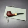 MBSD Briars by Piero Vitale Sandblasted Author w/ Boxwood Briar Pipe, New - Image 2