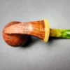 Mina Pipes Sandblasted Blowfish w/ Boxwood Estate Briar Pipe, Unsmoked - Image 2