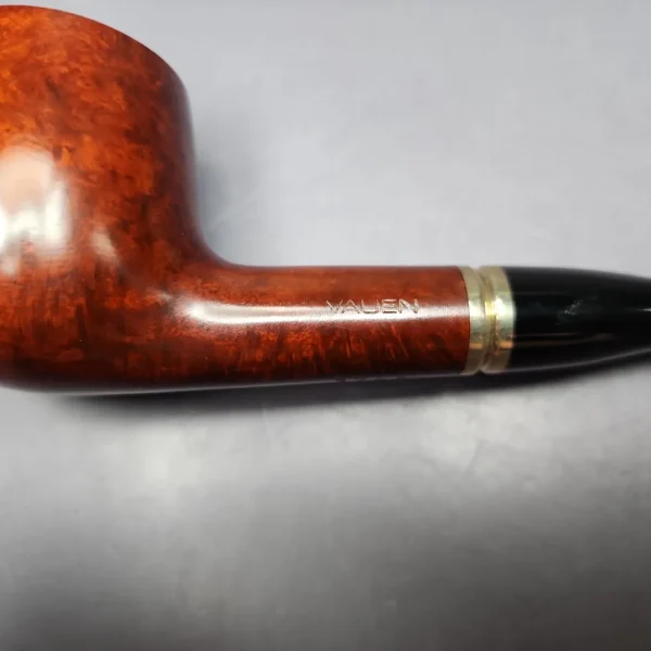 Vauen 3743 Smooth Dubin w/ Brass Estate Briar Pipe, Unsmoked, 9mm - Image 2