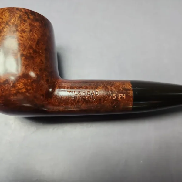 James Upshall Tilshead Group 5 Smooth Billiard Estate Briar Pipe, Unsmoked - Image 2