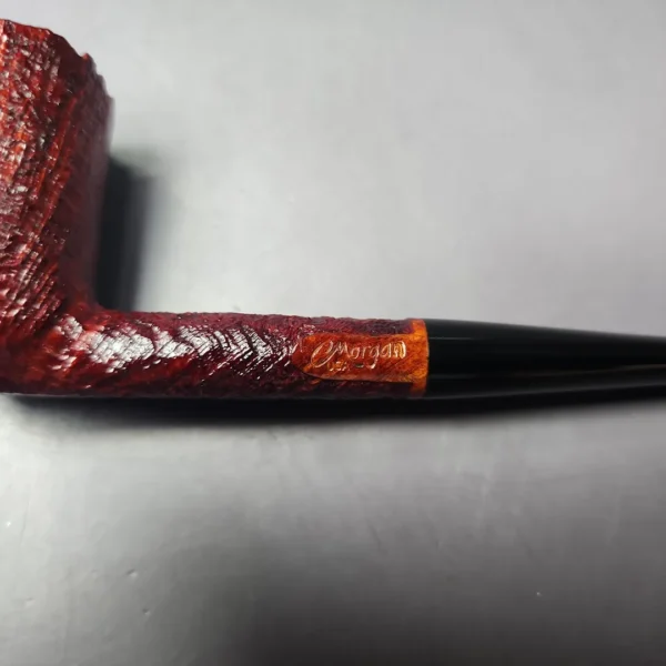 Chris Morgan Signature Slender Sandblasted Dublin Estate Briar Pipe, American Estates - Image 2
