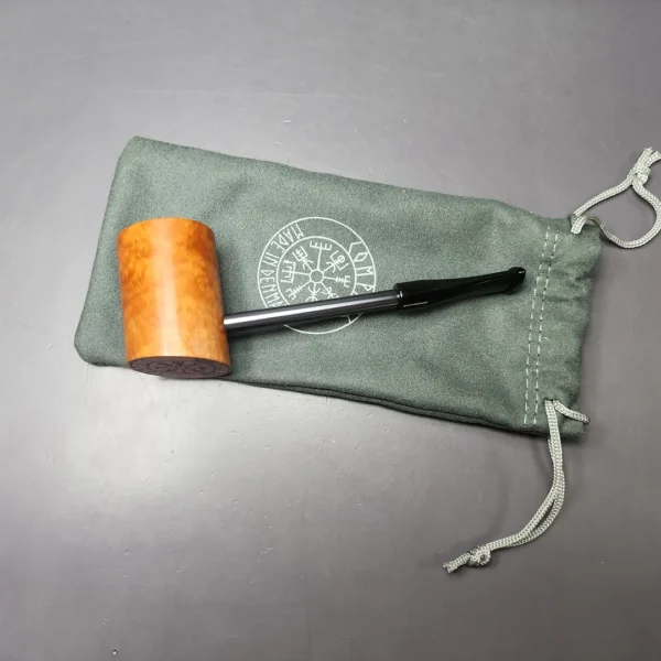 Nording Compass Smooth Poker Estate Briar Pipe, Unsmoked - Image 2