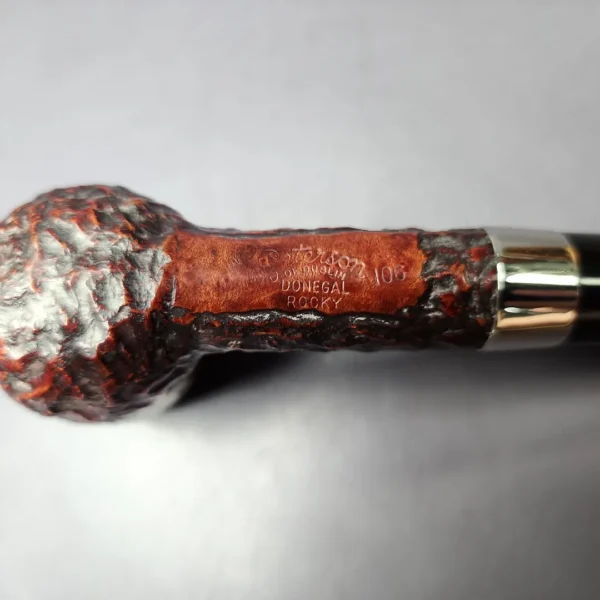 Peterson Donegal Rocky 106 Rusticated Billiard Estate Briar Pipe, Irish Estates - Image 2