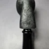 Peter Toth Black Sandblasted Egg w/ Plateaux Handmade Briar Pipe, New - Image 2