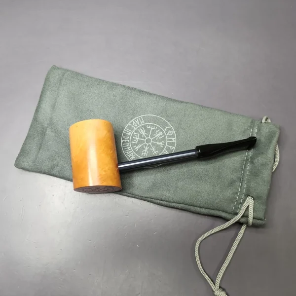 Nording Compass Smooth Poker Estate Briar Pipe, Unsmoked - Image 2