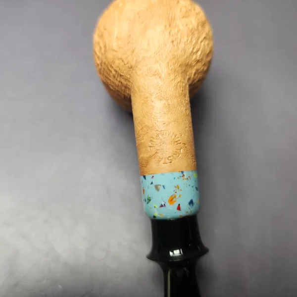 Pipe Tristan Sandblasted Apple w/ Durat Briar Pipe, New - Image 3