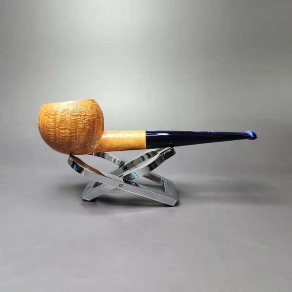 Eclesias Pipes Partially Sandblasted Prince Handmade Briar Pipe, New - Image 3