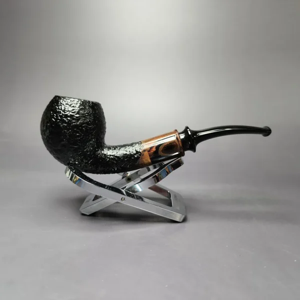 Sean Reum Sandblasted Apple w/ Cumberland Handmade Briar Pipe, New - Image 3