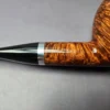 John Aylesbury 419 Smooth Apple w/ Silver Estate Briar Pipe, Unsmoked, 9mm - Image 3