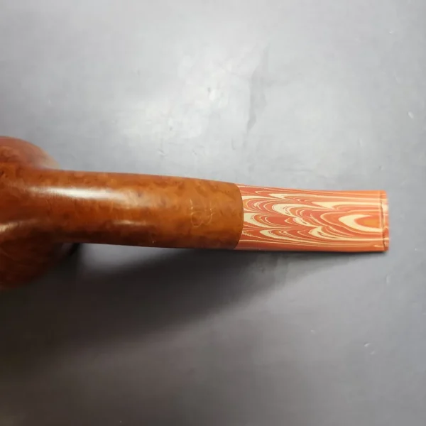 Ian Barnes Smooth Bent Billiard Estate Briar Pipe, Unsmoked - Image 3
