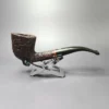 James Upshall Bark Group 6 Rusticated Footed Dublin Estate Briar Pipe, Unsmoked - Image 3