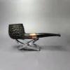 4th Generation (by Ascorti) Forza Grappa 1931 Rusticated Pot Estate Briar Pipe, Unsmoked - Image 3