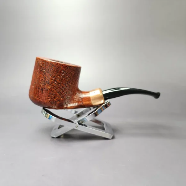 4th Generation (by Ascorti) Forza Nebbiolo 1957 Sandblasted Pot Estate Briar Pipe, Unsmoked - Image 3