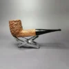 Savinelli Puto Oro Corallo 101 Rusticated Billiard Estate Briar Pipe, Italian Estates - Image 3