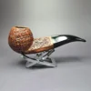 Ser Jacopo Maxima Sandblasted Diamond Shank Apple Estate Briar Pipe, Italian Estates - Image 3