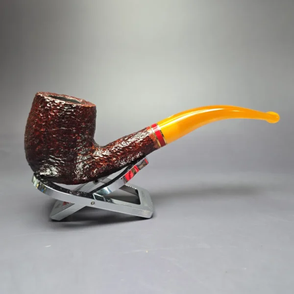 Savinelli Saint Nicholas 2024 606 Sandblasted Estate Briar Pipe Unsmoked, 6mm - Image 3