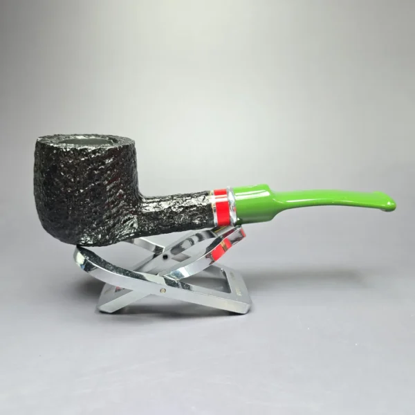Savinelli 2025 Saint Nicholas 121 KS Rusticated Pot Briar Pipe, 6mm, New - Image 3
