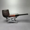 James Upshall Bark Group 5 Partially Rusticated Billiard Estate Briar Pipe, Unsmoked - Image 3