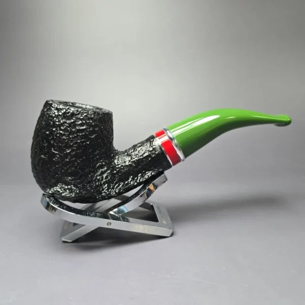 Savinelli 2025 Saint Nicholas 616 KS Rusticated Brandy Briar Pipe, 6mm, New - Image 3