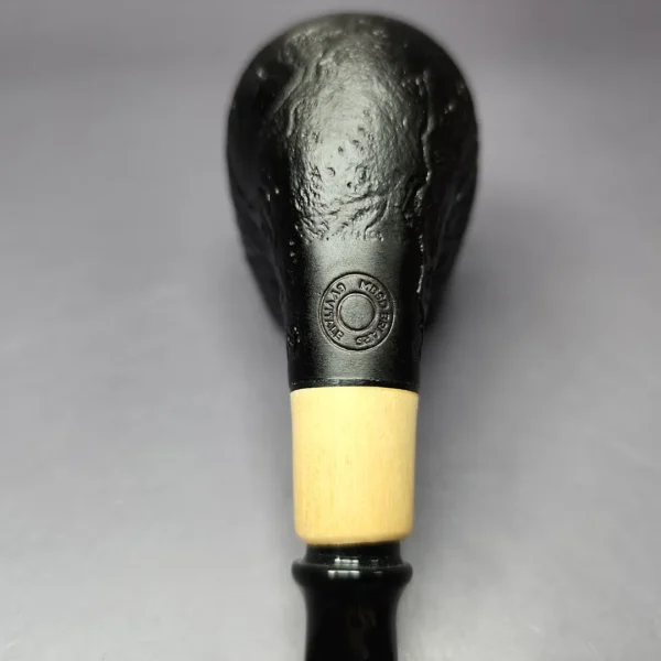 MBSD Briars by Piero Vitale Sandblasted Brandy w/ Boxwood Briar Pipe, New - Image 3
