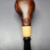 MBSD Briars by Piero Vitale Smooth Author w/ Boxwood Briar Pipe, New - Image 3