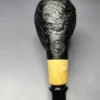 MBSD Briars by Piero Vitale Sandblasted Brandy w/ Olivewood Briar Pipe, New - Image 3
