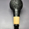 MBSD Briars by Piero Vitale Rusticated Author w/ Boxwood Briar Pipe, New - Image 3