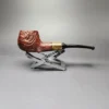 MBSD Briars by Piero Vitale Vintage Sandblasted Author w/ Zebrawood Briar Pipe, New - Image 3