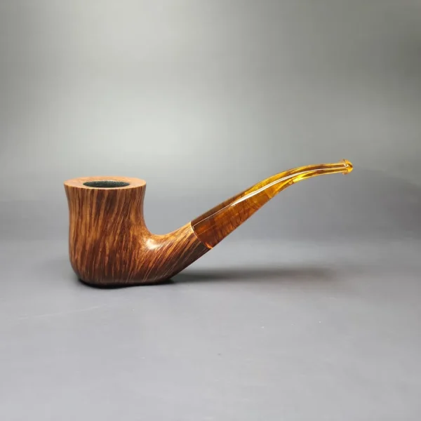 BST (Todd Bannard) Smooth Bent Billiard Sitter Estate Briar Pipe, Canadian Estates - Image 3