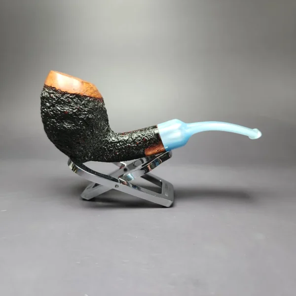 Ardor Urano Partially Rusticated Egg Estate Briar Pipe, Unsmoked - Image 3