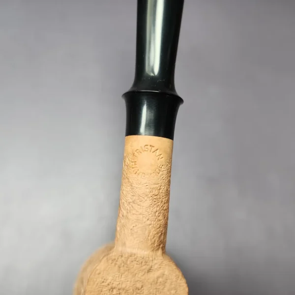 Pipe Tristan Natural Sandblasted Dublin Sitter Handmade Briar Pipe, New - Image 3