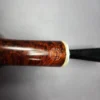 Sebastian Heck Smooth Egg w/ Mother of Pearl Handmade Briar Pipe, New - Image 3