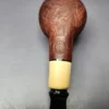 MBSD Briars by Piero Vitale Sandblasted Author w/ Boxwood Briar Pipe, New - Image 3