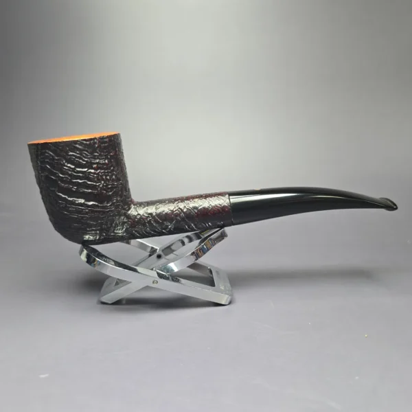Ashton 1989 Pebble Grain XXX Sandblasted Billiard Estate Briar Pipe, English Estates - Image 3