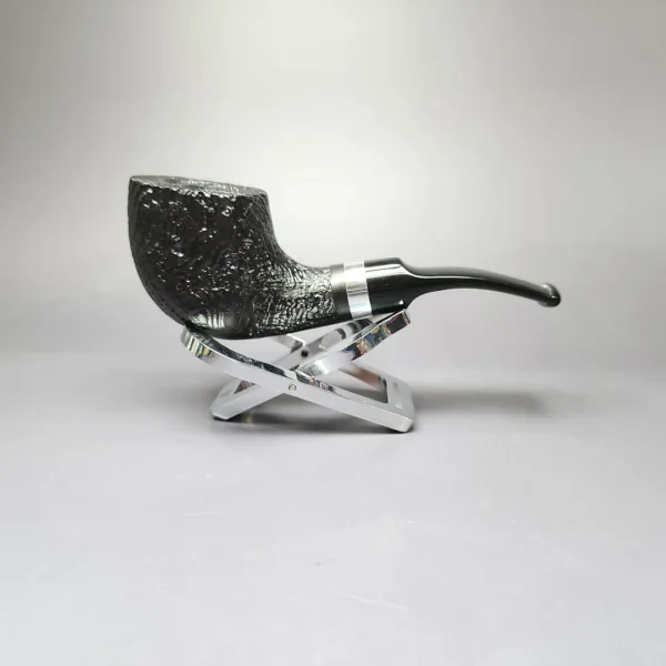 Morgan BlackJack 31 Sandblasted Panel Horn Briar Pipe, New - Image 3