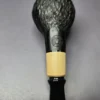 MBSD Briars by Piero Vitale Rusticated Author w/ Boxwood Briar Pipe, New - Image 3