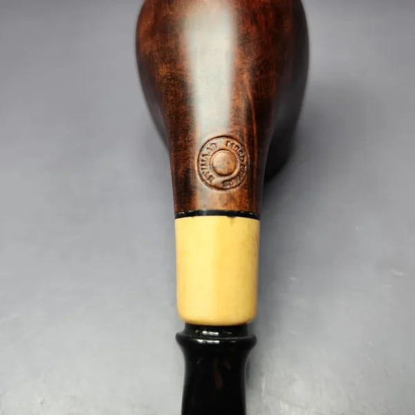 MBSD Briars by Piero Vitale Smooth Brandy w/ Olivewood Briar Pipe, New - Image 3