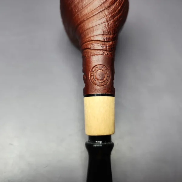 MBSD Briars by Piero Vitale Sandblasted Billiard w/ Olivewood Briar Pipe, New - Image 3