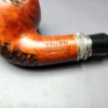 Vauen by Barontini 415 Partially Rusticated Dublin w/ Silver Estate Briar Pipe, Unsmoked - Image 3