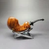 Mina Pipes Smooth Asymmetrical Blowfish Estate Briar Pipe, Unsmoked - Image 3