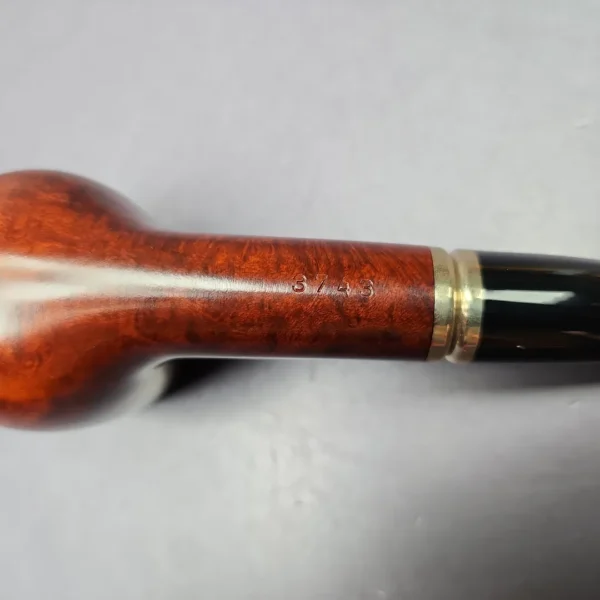 Vauen 3743 Smooth Dubin w/ Brass Estate Briar Pipe, Unsmoked, 9mm - Image 3