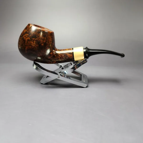 Mina Pipes Smooth Apple w/ Boxwood Estate Briar Pipe, Unsmoked - Image 3
