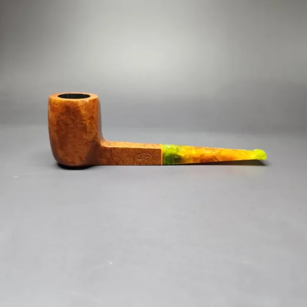 Mina Pipes Smooth Panel Billiard Estate Briar Pipe, Unsmoked - Image 3