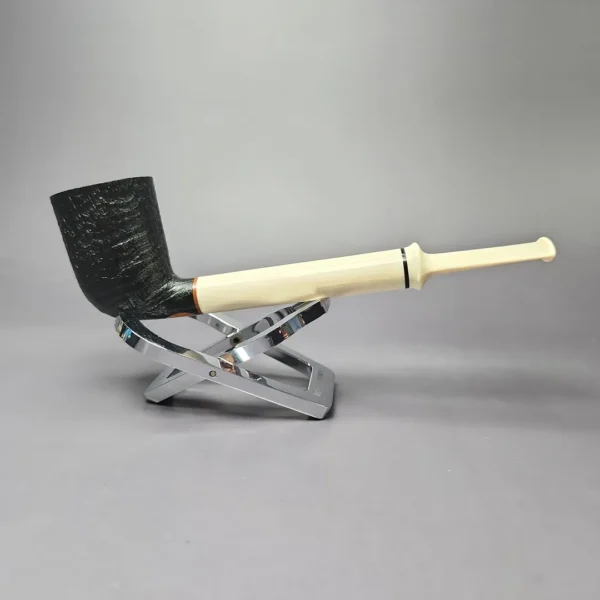 Sean Reum Sandblasted Dublin w/ Ivorite Handmade Briar Pipe, New - Image 3