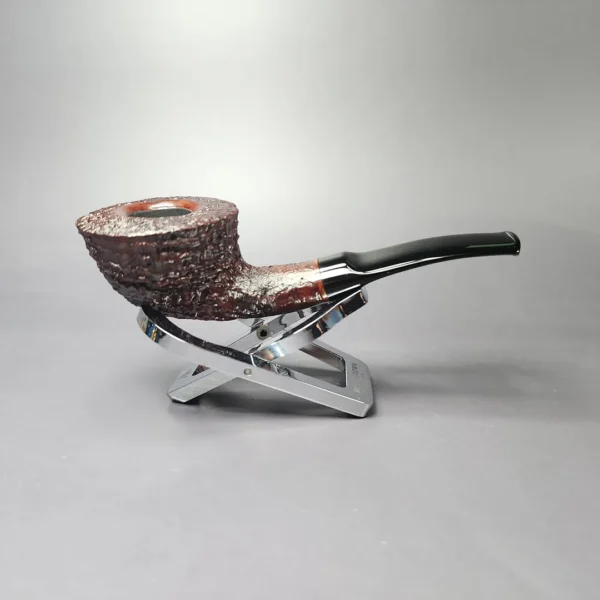 Sergei Senatorov Sandblasted Squat Dublin Estate Briar Pipe, Unsmoked - Image 3