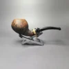 Nording Nosewarmer Partially Rusticated Apple Estate Briar Pipe, Unsmoked - Image 3